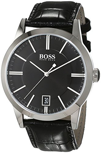 Hugo Boss Herren-Armbanduhr Analog Quarz Leder 1513129