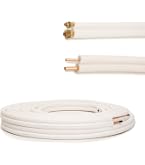 Kit Tubi Rame Isoclima Per Climatizzatore 1/4"+3/8" CU-DHP 99,9% Con Guaina Ignifuga – Scegli 10, 5 O 3 Metri, Con O Senza Raccordi, Per Gas R32 R410A R407C