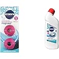 Ecozone Magnoloo Anti Limescale Treatment For Toilets, Removes & Prevents Limescale, Lasts For Up To 5 Years, Pack of 2 & 3-in-1 Toilet Cleaner Ocean Breeze, 750ml