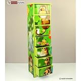 Homestyle4u Kinderkommode Kinderschrank Kinder Schrank Regal Dschungel +Schubladen - 4