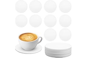 Silikonunderlägg, tvättbart, läckagesäkert, halkfritt och isolerat, 10 stycken för drycker, glas, kaffekoppar