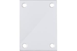 BARY Polished Stainless Steel Flat Plate Screw On Escutcheon Euro - Keyway - Blank (Blank) …