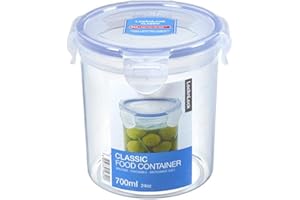 LOCKNLOCK Lock & Lock HPL932D Round Storage Container - Clear/Blue, 700ml