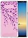 Produktbild Samsung Galaxy Note 8 Hülle(6,3Zoll), Roreikes® Profer [Ultra Slim Weich TPU] Ultradünn Schutzhülle Flexibel Silikon Case Backcover Handyhülle Slimcase Rückschale Schlagfesten Stoßstangen Case Kratzfeste Rutschfeste Pink Farbdruck Pfirsichblüte für Samsung Galaxy Note 8