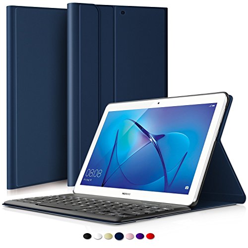 Ofertas para Huawei Mediapad T3 10 Teclado Estuche, IVSO Huawei
Mediapad T3 10 [Teclado QWERTY] Wireless Keyboard Case Funda Ultra fino
Slim SmartShell con Magnético Desmontable Teclado Wireless Inalámbrico
Utilizando Altura ajustable para Huawei Mediapad T3 10 Tablet (Azul)
Descuento