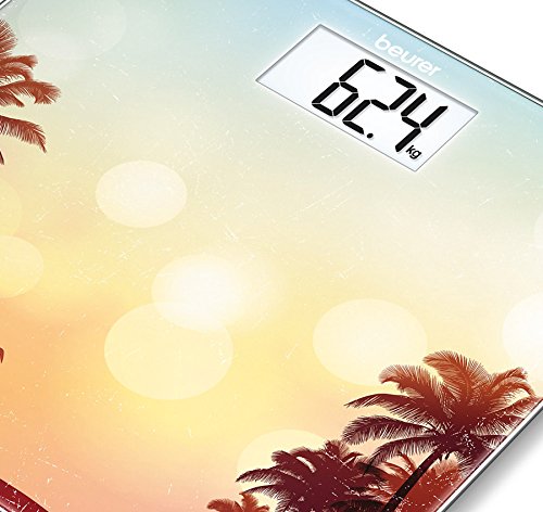 Beurer Glaswaage GS 203 Beach – extra dünne Personenwaage für den besonderen Akzent in Ihrem Badezimmer - 6