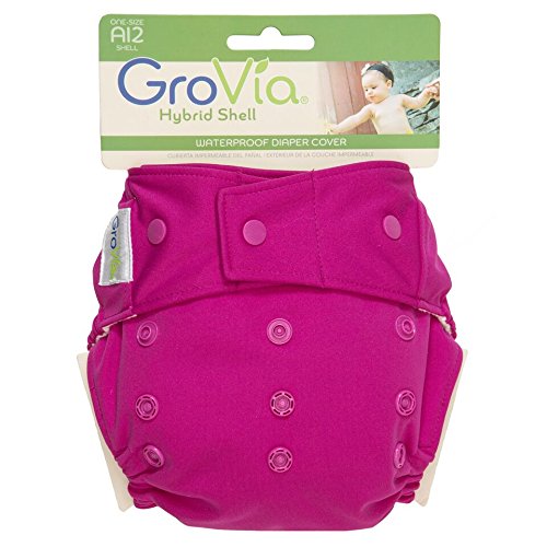 GroVia® Hybrid One-Size Cloth Nappy Shell, Snaps, Lotus