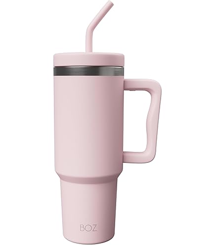 TTLIFE Gobelet Isotherme Avec Paille Et Anse - 1200 Ml - Double Paroi