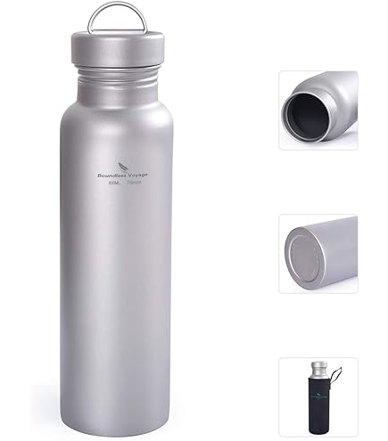 Gourde,Bouteille D'eau En Titane De 600ml, Voyage Sans Limite, Camping