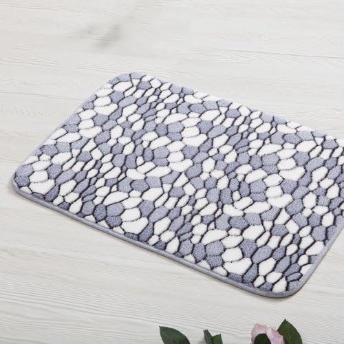 XUELONG Door Mat Entrance mats custom Entrance mats bedroom bath has a non-slip feet ,50cm*80cm, gray stone
