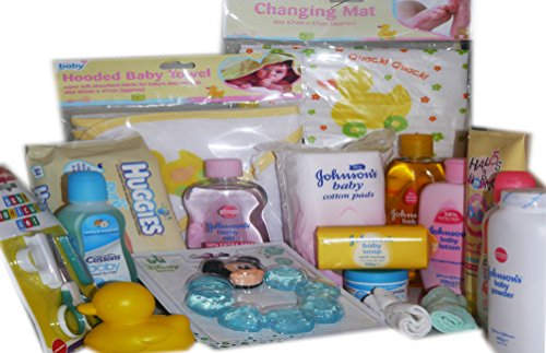 20pc Mum & Baby Gift Set Johnsons Simple Disney Huggies Dove Perfect Gift Wrapped Present. Bib & Nail & Brush Set, Towel & Mat & More. Girl or Boy (UK ONLY)