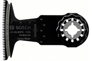 Bosch Professional 1x Lame plongeante HCS AII 65 BSPC (pour bois durs, 40 x 65 mm, Accessoire Outil multifonction)