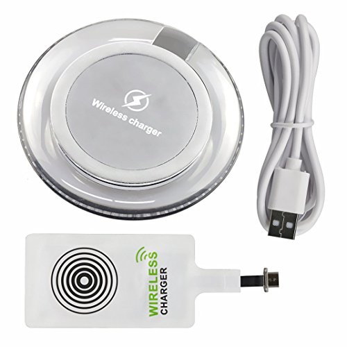 2 in 1 Qi Ladegerät Receiver + Qi Wireless Charger, ZXK Qi Wireless Ladegerät Induktive Ladestation Qi Wireless Charger für Samsung Galaxy S6, S6 Edge, Note 5, Nexus 7 2nd Gen, Nexus 4/5/6, LG Optimus Vu2/G2/G3, Nokia Lumia 920/1020/928, Nexus 5 usw.- Weiß - 8