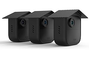 HOLACA Funda de silicona compatible con cámara intermitente al aire libre 4, impermeable, suave, duradera (cámara no incluida), 3 piezas de funda de silicona, negro