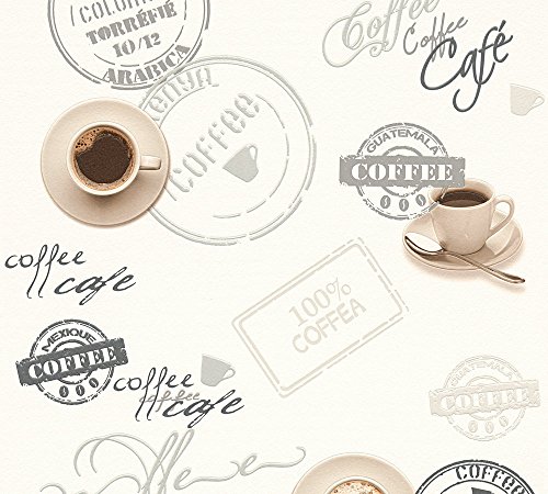 A.S. Création Tapete Faro 4, Mustertapete Coffee, Küchentapete, beige, braun, creme, 943081 - 2
