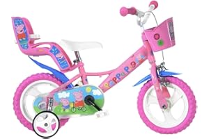 Dino Bikes Peppa Pig Bicycle, Pink, 12-Inch, Ages 3 to 5