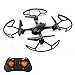 Produktbild MakeTheOne Mini RC Hubschrauber, Super-F Fernbedienung Quadcopter Drohne 4CH 2,4 GHz 6-Achsen Mini Drone RTF mit Headless Modus LED blinkt (schwarz)