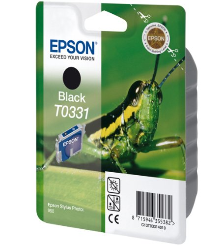 Epson T0331 Cartouche d'encre d'origine Dye Noire pour Stylus Photo 950