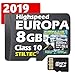 Produktbild 8 GB Europa Topo + Höhenlinien +Routenplanung + Für Garmin GPS Map 78s