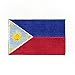 Produktbild hegibaer 60 x 35 mm Philippinen Flagge Manila Luzon Flag Patch Aufnäher Aufbügler 0114 B