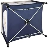 TecTake Baby Laufstall Babybett Kinder Reisebett | inkl. Schlafunterlage + Transporttasche | navy blau - 8
