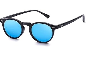 LOJUDI Sonnenbrille Kinder Mädchen Jungen - Polarisierte Rund Verspiegelt Sonnenbrillen UV400 Schutz Kindersonnenbrille für 3-12 Jahre