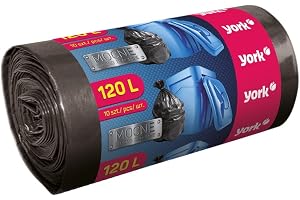 York soppås 120 l soppåsar 10 st. sopsäckar tung last extra stark stabil