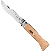 Opinel Inox No:6 Stainless Steel Pocket Knife with Beech Handle