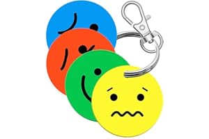PRINT IT UK Keychain for Emotional Regulation | 4-Colour Zones Tool for Children & Adults | Autism & ADHD Support for Teachers, Parents & Therapists