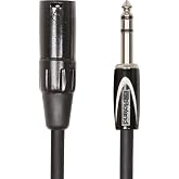 Roland Siyah Serisi Ara Bağlantı Kablosu, 1/4 İn&ccedil; TRS - XLR (Erkek), 5-fit