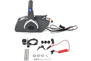 Aramox Lado exterior remoto Caja de control del acelerador / cambio para BRP Johnson Evinrude Barco 5006180 Normal popular