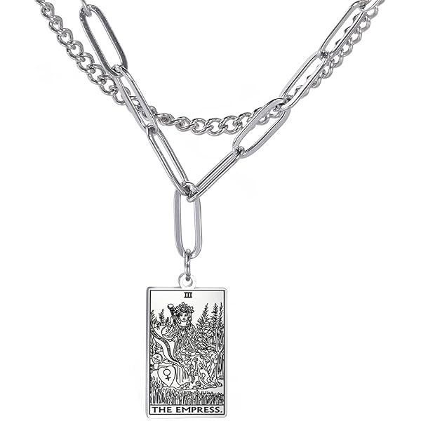 Collana in argento sterling con la dea della tripla luna: amuleto di
