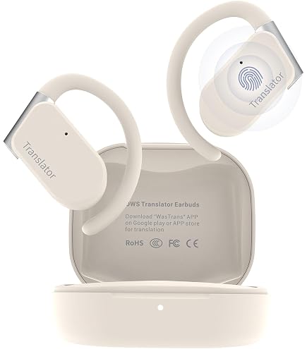 Miniso Kopfhörer übersetzer AI Kopfhörer Übersetzer, 3-in-1 Sprachübersetzer Ohrhörer 164 Sprachen Prime Days