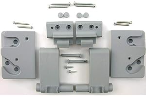 WDF-Service GmbH Komplette Griffmechanik grau, für Braas/Dörken-Atelier-Fenster (BA/DA)