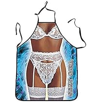 Grembiule da cucina umoristico donna sexy lingerie sexy bianca ...