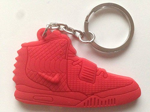 Preisvergleich Produktbild Nike Air Yeezy Schlüsselanhänger Rot Sneaker Keychain Red Kanye West