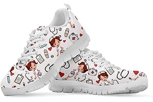 Showudesigns Zapatillas de Running Adulto Zapatos De Trabajo Senderismo Zapatillas de Running para Mujer Deportivas Enfermero EU 36-42 EU