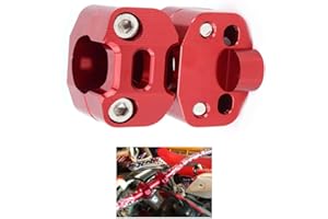 FAST PRO Adaptateur de pince de montage pour guidon de moto échange 7/8 "à 1 1/8" pour pour CRF YZF KXF KLX RMZ DRZ KX RM YZ SX EXC XC 65 85 125 250 Dirt Bike-Rouge
