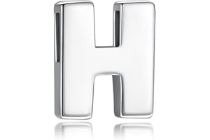 Candyfancy Initial Letter Pendants 925 Sterling Silver Alphabet Necklaces Personalised Name A-Z Customize Jewelry for Women Men