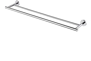 KES Handtuchhalter Doppelt Handtuchstange Edelstahl SUS304 Badetuchhalter Handtuch Halter Bad 75 cm Wandmontage Poliert, A2001S75