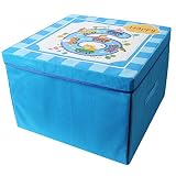 TE-Trend 2 in 1 Spieldecke Spielbox Spieltruhe mit Deckel Aufbewahrung Kinder Mädchen Jungen Spielteppich