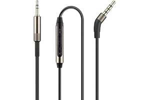 Mr Rex Ersatzkabel mit Mikrofon Lautstärkeregler Kompatibel mit JBL LIVE 650BTNC 660NC 460NC E45BT E55BT E65BTNC, Bose 700 QC45 QC35II QC35 QC25 Kopfhörer 2,5mm auf 3,5mm Kabel Aux Klinkenkabel (TPE)