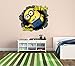 Minion & Childs Name Boys / Girls Bedroom wall art Sticker Mural Minions (550mm x 550mm)