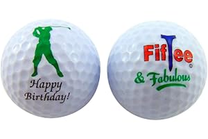 WESTMON WORKS 50th Birthday Golf Balls Gift Pack for for Golfers