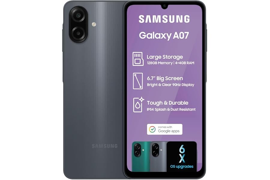 SAMSUNG GALAXY A07 4GB+128GB DS BLACK