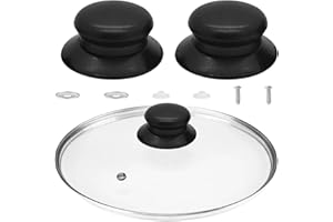 TBUQNZA Lot de 2 boutons de rechange faciles à installer pour couvercle de casserole, couvercle de casserole, boutons de couvercle de casserole