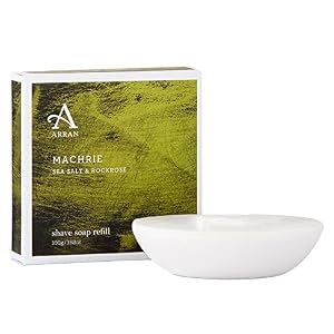 Arran Machrie Sea Salt and Rockrose Shaving Soap Refill and After Shave Balm Set - Image 3