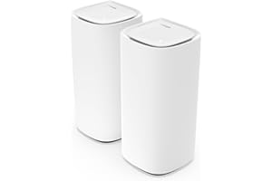 Linksys Velop Pro WiFi 6E Mesh System MX6202-KE — Cognitive Mesh Router with 6 Ghz Band Access & 5.4 Gbps True Gigabit Speed — Whole-Home Coverage up to 6,000 sq. ft. & 400 Devices — 2 Pack