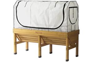 VegTrug Marco de Invernadero Mediano y Juego de Cubierta múltiple, 180 x 72 x 83 cm, Color Blanco