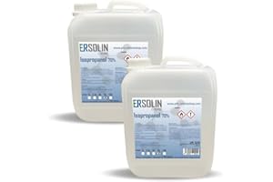 ERSOLIN Isopropanol 70% (IPA, Isopropylalkohol, 2-Propanol) 2 x 5 Liter (10 Liter) Kanister